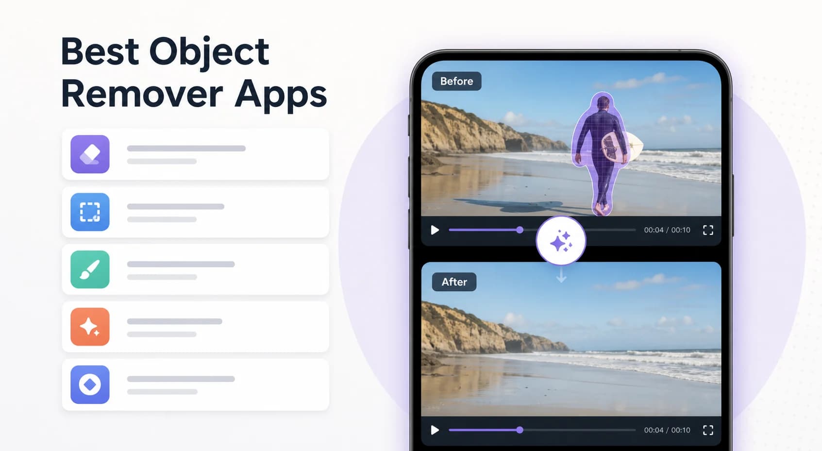 Best video object remover apps for mobile creators comparison visual