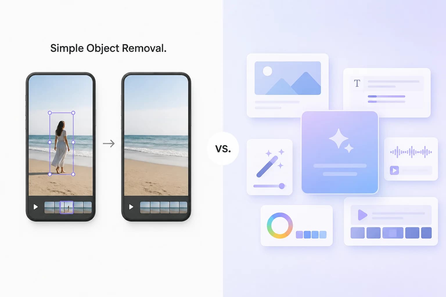 A simple Runway alternative for video cleanup comparison visual
