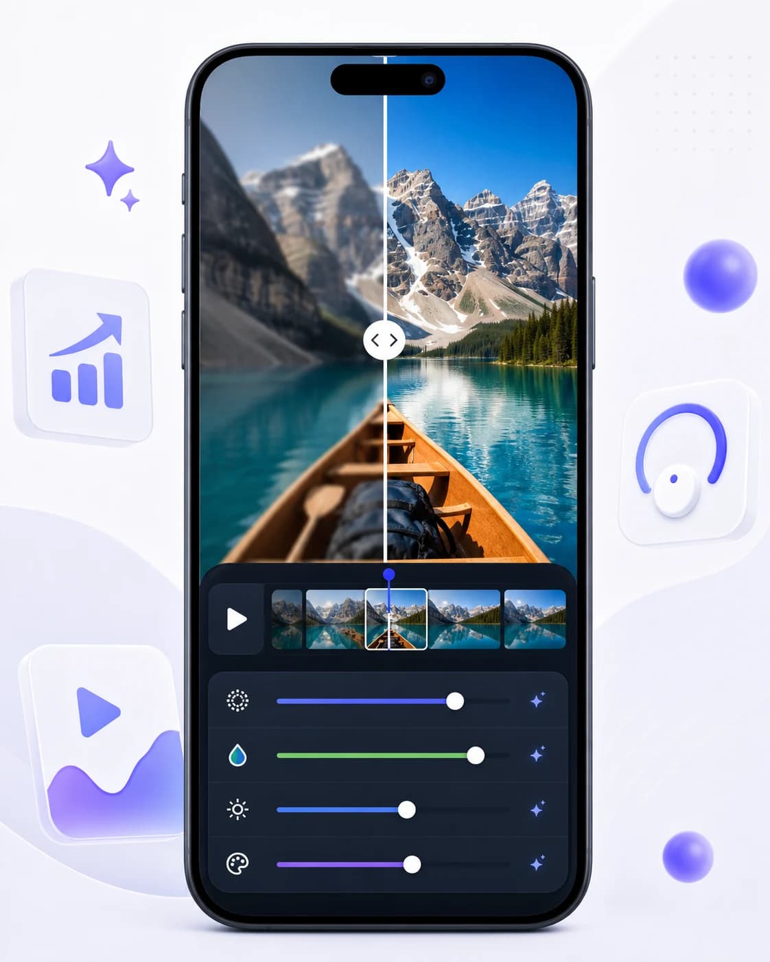 AI video enhancer preview