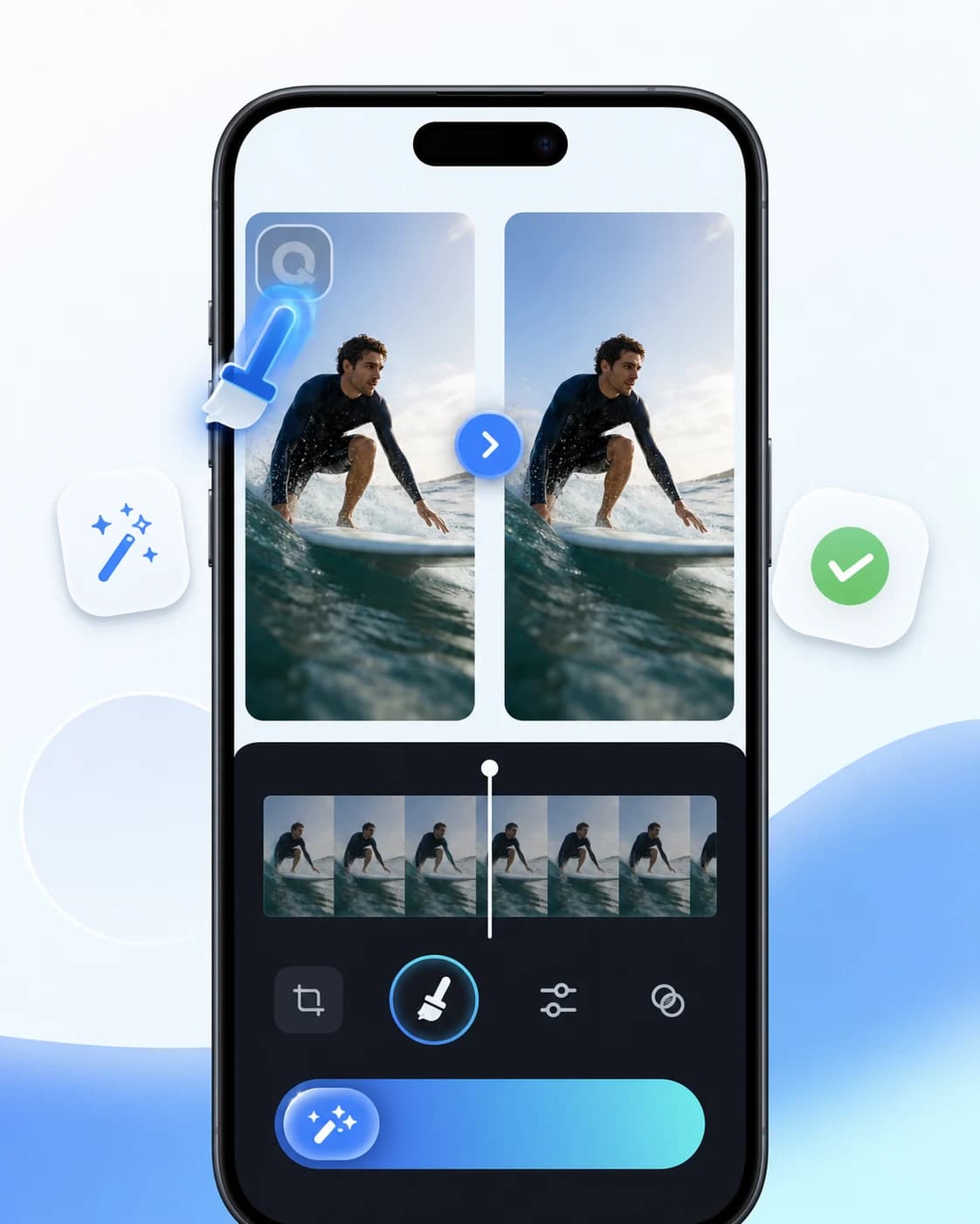 Responsible watermark removal preview