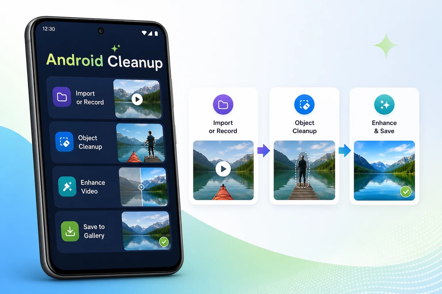 Clean up videos on Android preview in Video Eraser